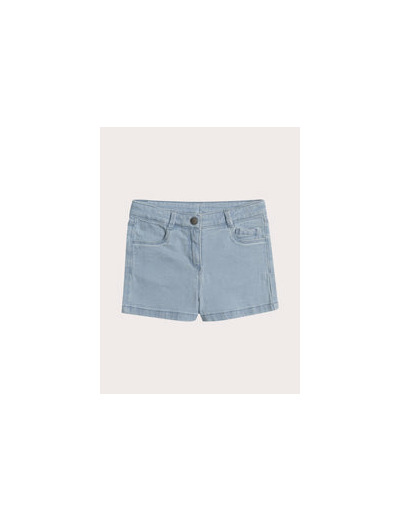 Short en denim délavé