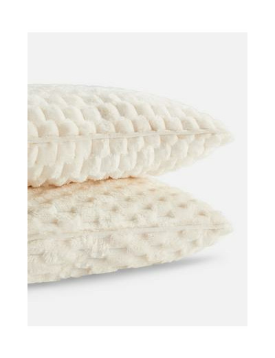 Lot de 2 coussins texturés effet nid d’abeille