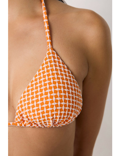 Triangle haut de maillot imprimé