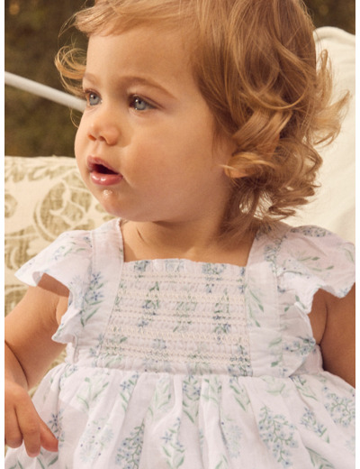 Robe chasuble fleuri