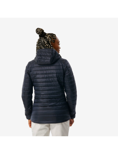 Doudoune de ski légère et chaude femme, 500 bleu noir