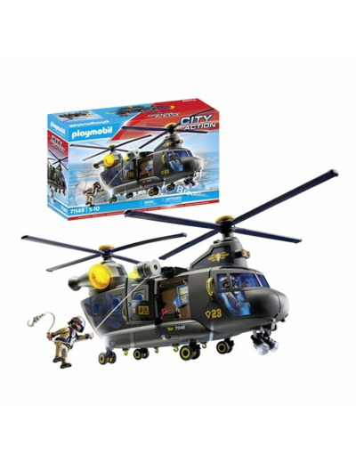 HÉLICOPTÈRE DES FORCES SPÉCIALES PLAYMOBIL CITY ACTION 71149