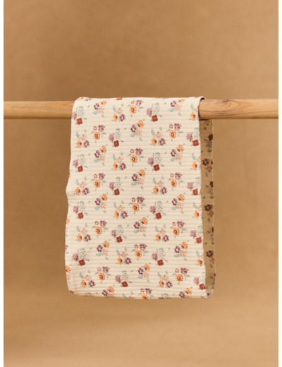 Snood écru imprimé fleur