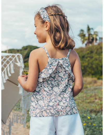 Top à fleurs