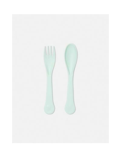 Lot de 2 couverts réutilisables en plastique