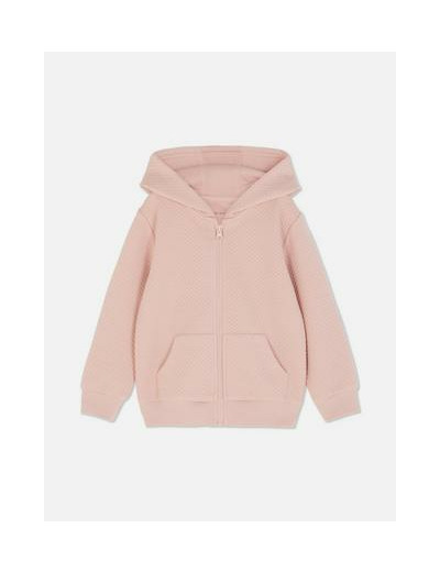 Sweat à capuche texturé zippé