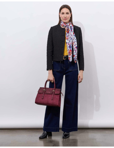 T-Shirt manches longues uni JAUNE Femme