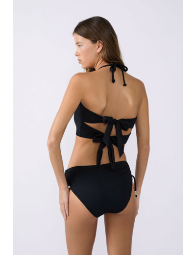 Bandeau haut de maillot à nouer détails perles,Bandeau haut de maillot à nouer détails perles;${refinementColor}