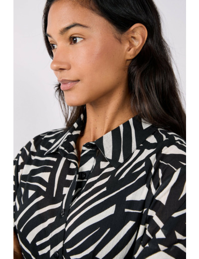 Robe longue de plage imprimée