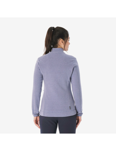 Polaire de randonnée montagne femme, MH100 full zip violet