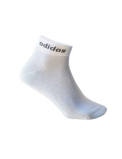 CHAUSSETTES DE SPORT ADIDAS MI-HAUTES NOIR BLANC GRIS LOT DE 3 (FINES)