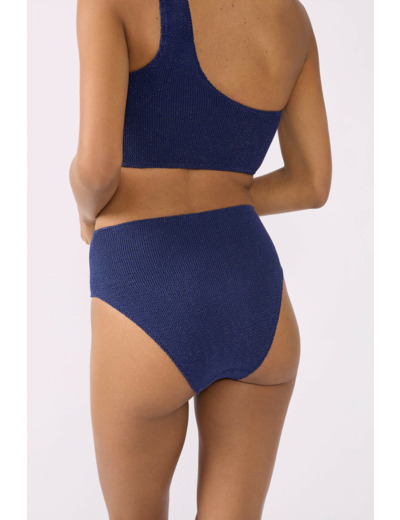 Culotte bikini taille haute en matière extensible