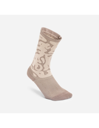 Chaussettes mi-mollet, noir et marron, lot de 2
