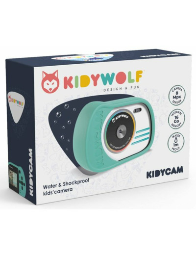 APPAREIL PHOTO ÉTANCHE TURQUOISE KIDICAM KIDYWOLF