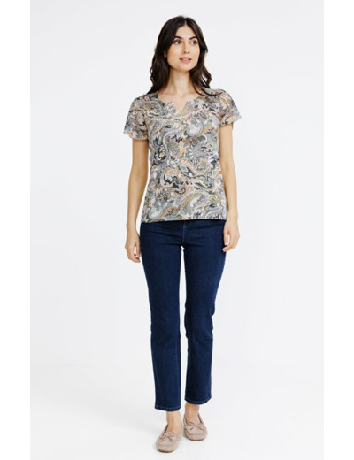 Tee-shirt imprimé manches courtes