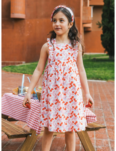 Robe longue Cerises