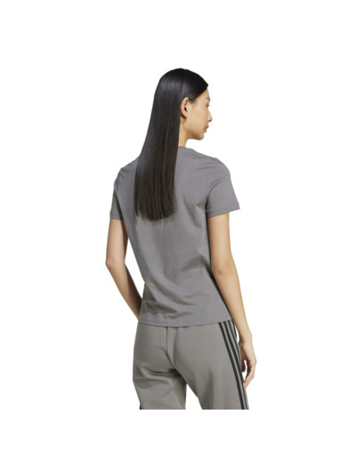 T-shirt imprimé logo Adidas femme - gris foncé