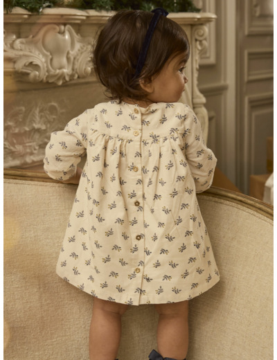 Robe en velours côtelé imprimé