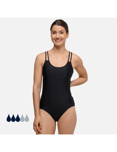 Maillot de Bain Menstruel 1 Pièce | Femme & Ado | Flux Moyen | Stella