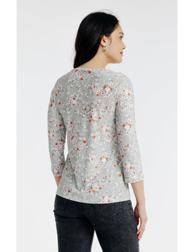 Tee-shirt imprimé manches 3/4