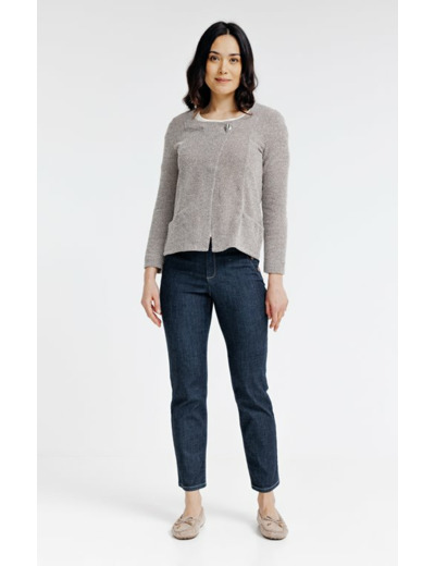 Cardigan avec fermeture asymétrique