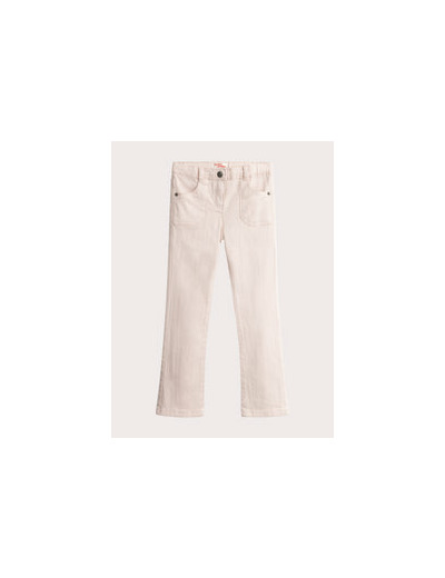 Jean en denim rose coupe flare pour fille