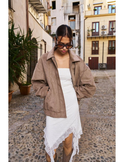 Robe mini avec lacets