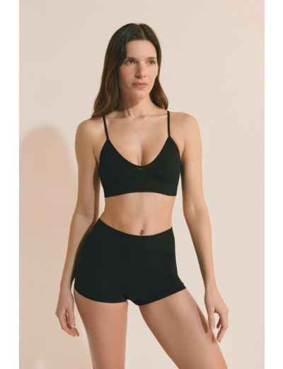 Soutien-gorge brassière col V,Soutien-gorge brassière col V;${refinementColor}