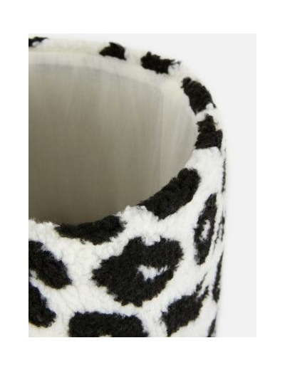 Panier de rangement souple en tissu touffeté