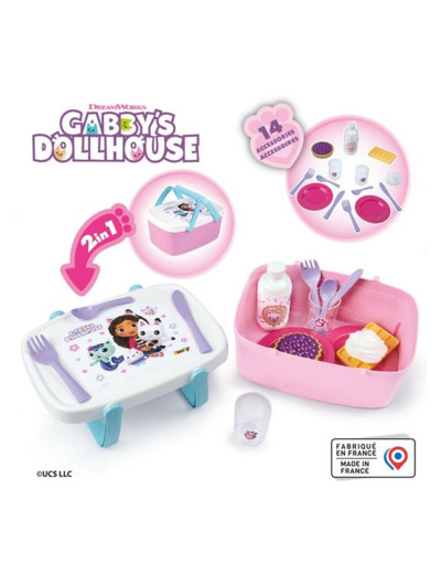 PANIER PIQUE NIQUE 2 EN 1 GABBY ET LA MAISON MAGIQUE