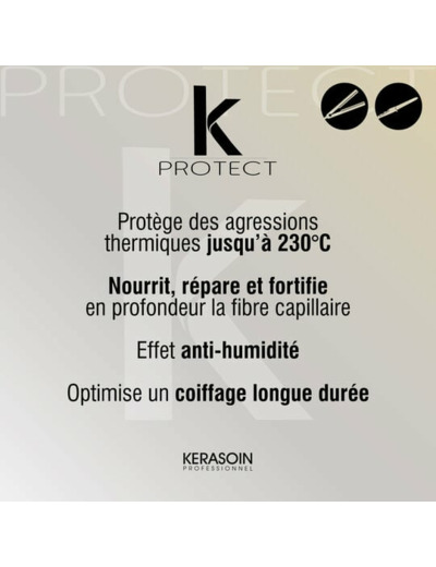 Crème thermo-protectrice à la kératine K Protect