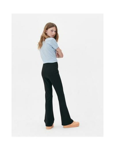 Pantalon évasé côtelé