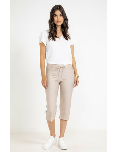 Pantalon coupe jump avec ceinture