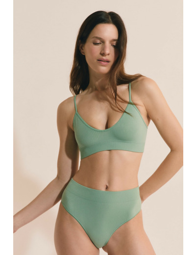 Soutien-gorge brassière col V,Soutien-gorge brassière col V;${refinementColor}