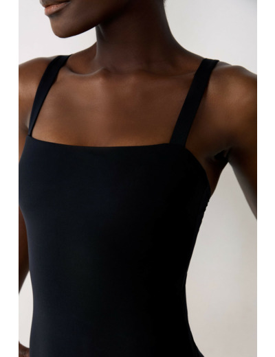 Maillot de bain 1 pièce gainant encolure carrée