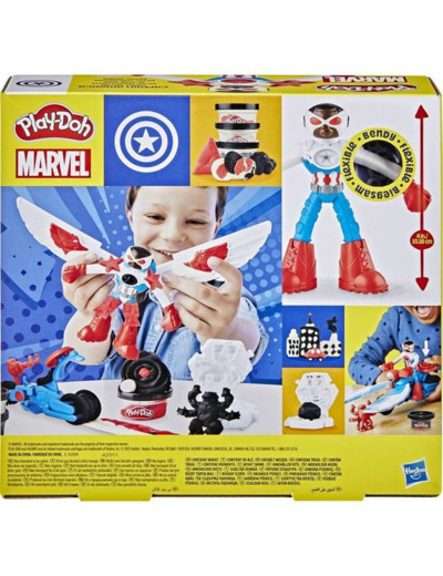 CAPTAIN AMERICA MOTO TRANCHANTE PLAY-DOH MARVEL