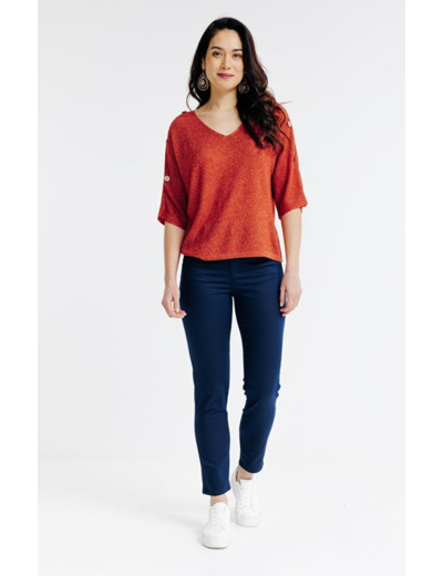 Pull maille brillante