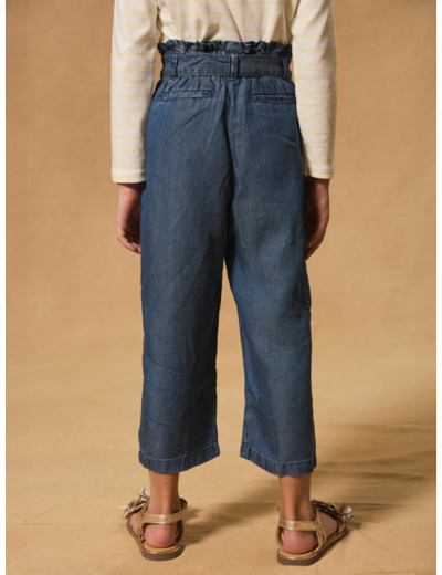 Pantalon wide leg ceinture