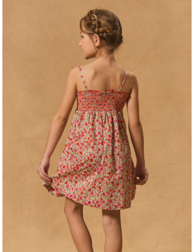 Robe courte fleurie