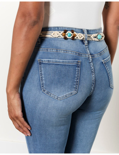 Jean 7/8 girlfriend BLEU CLAIR Femme