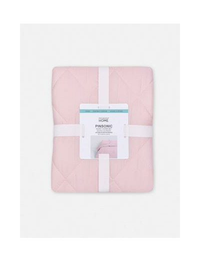 Parure de lit king size matelassée en losanges