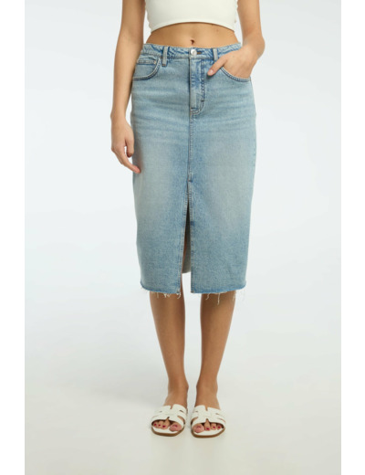 Jupe midi jeans