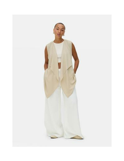 Gilet de costume long effet cascade