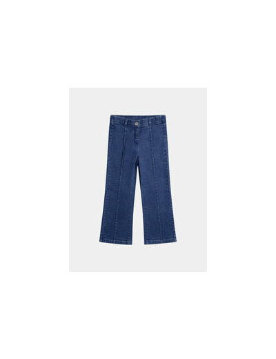 Jean bleu à poches cœur pour fille