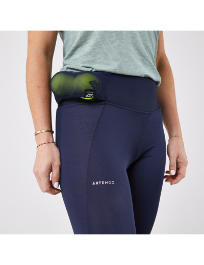 Legging de tennis Femme - TLEGGING Dry HIP BALL bleu imprimé