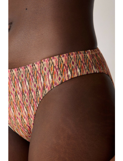 Culotte bikini bas de maillot à motif