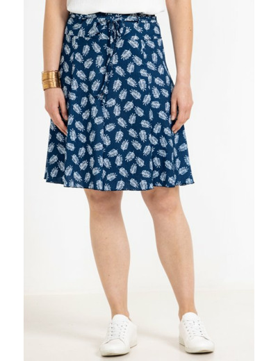 Jupe genoux avec lien a la taille