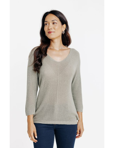 Pull maille brillante