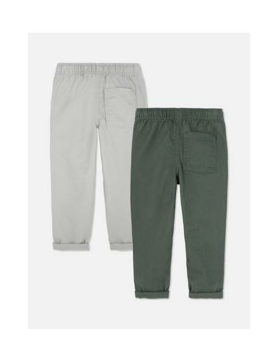 Lot de 2 pantalons en sergé