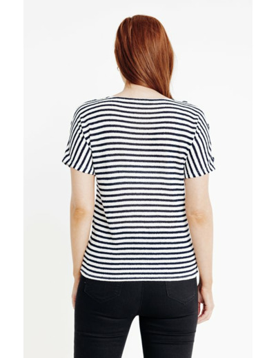 Pull rayures all over